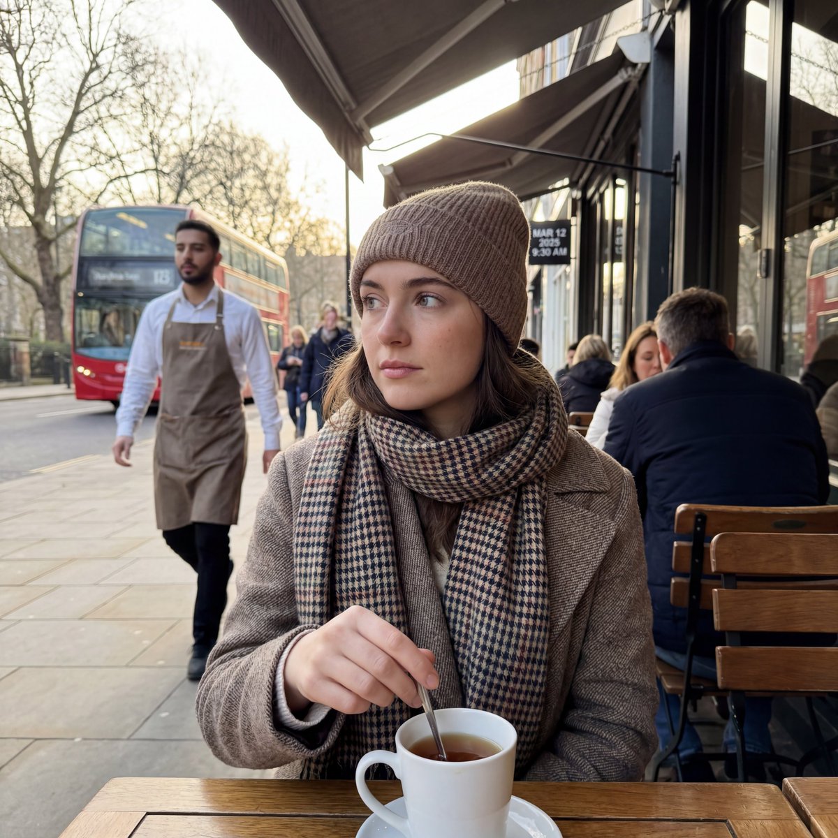 London outdoor restaurant portrait with Nano Banana Pro 2
