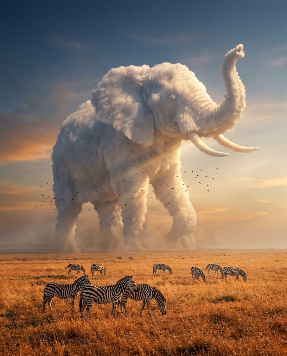 YouTube Thumbnail - Majestic Elephant Cloud Photography 2
