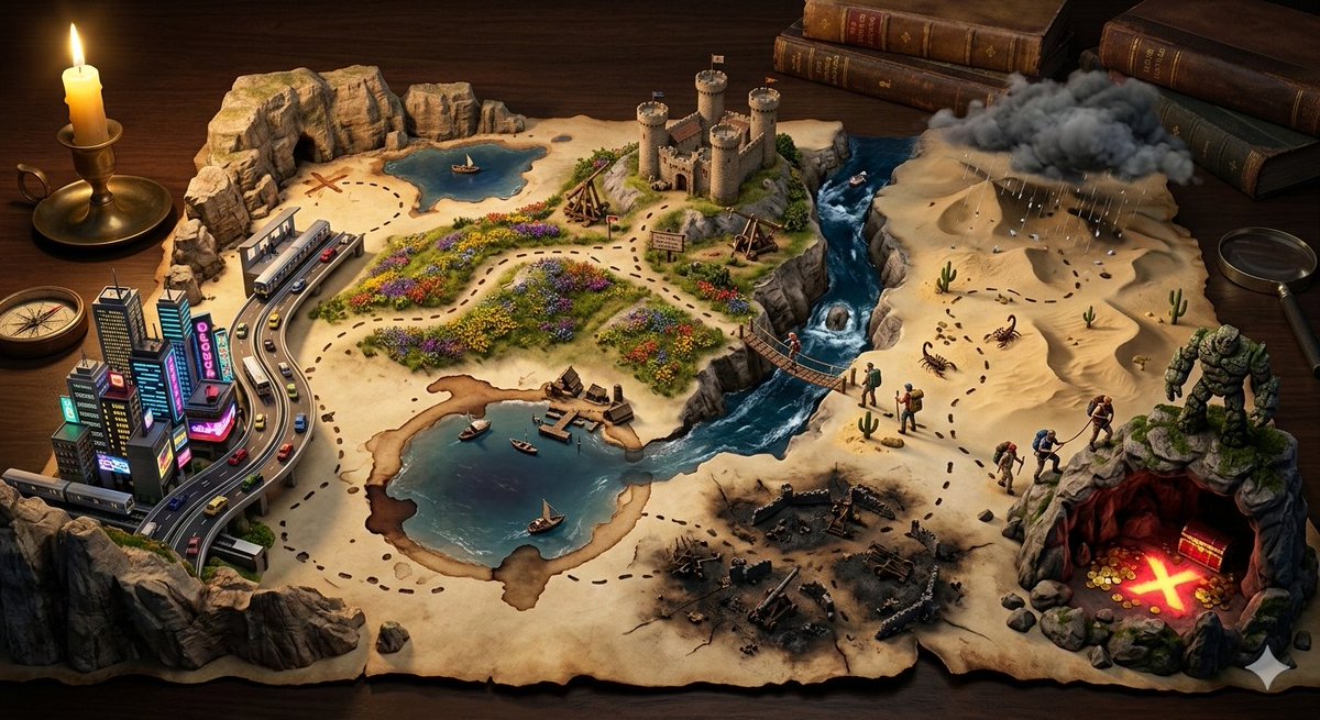 Treasure Map Adventure Prompt for Nano Banana 2 2