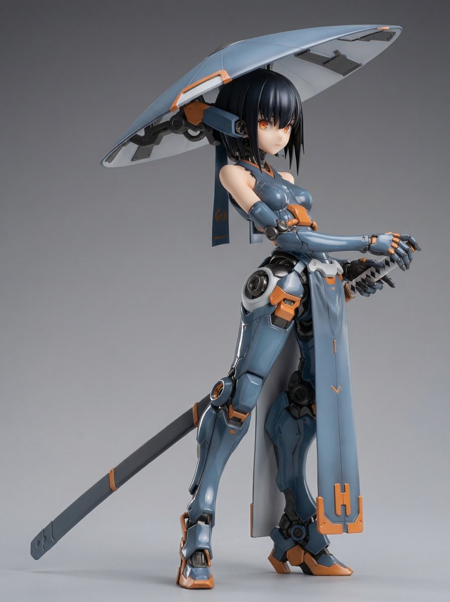 Mecha Girl figure concept generated by Nano Banana Pro 3