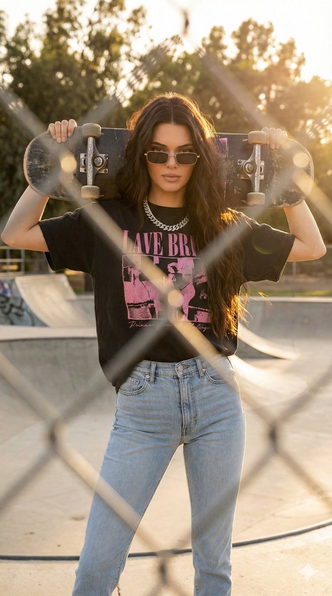 Alternative Skater Aesthetic Portrait Prompt 3