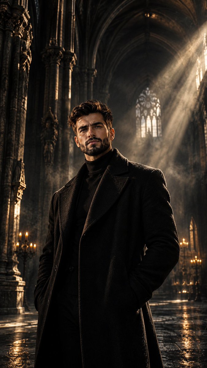 YouTube Thumbnail - Gothic Cathedral Dark Fantasy Portrait Prompt