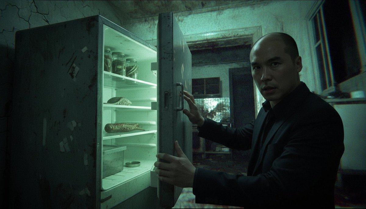 Cinematic horror sequence from base image