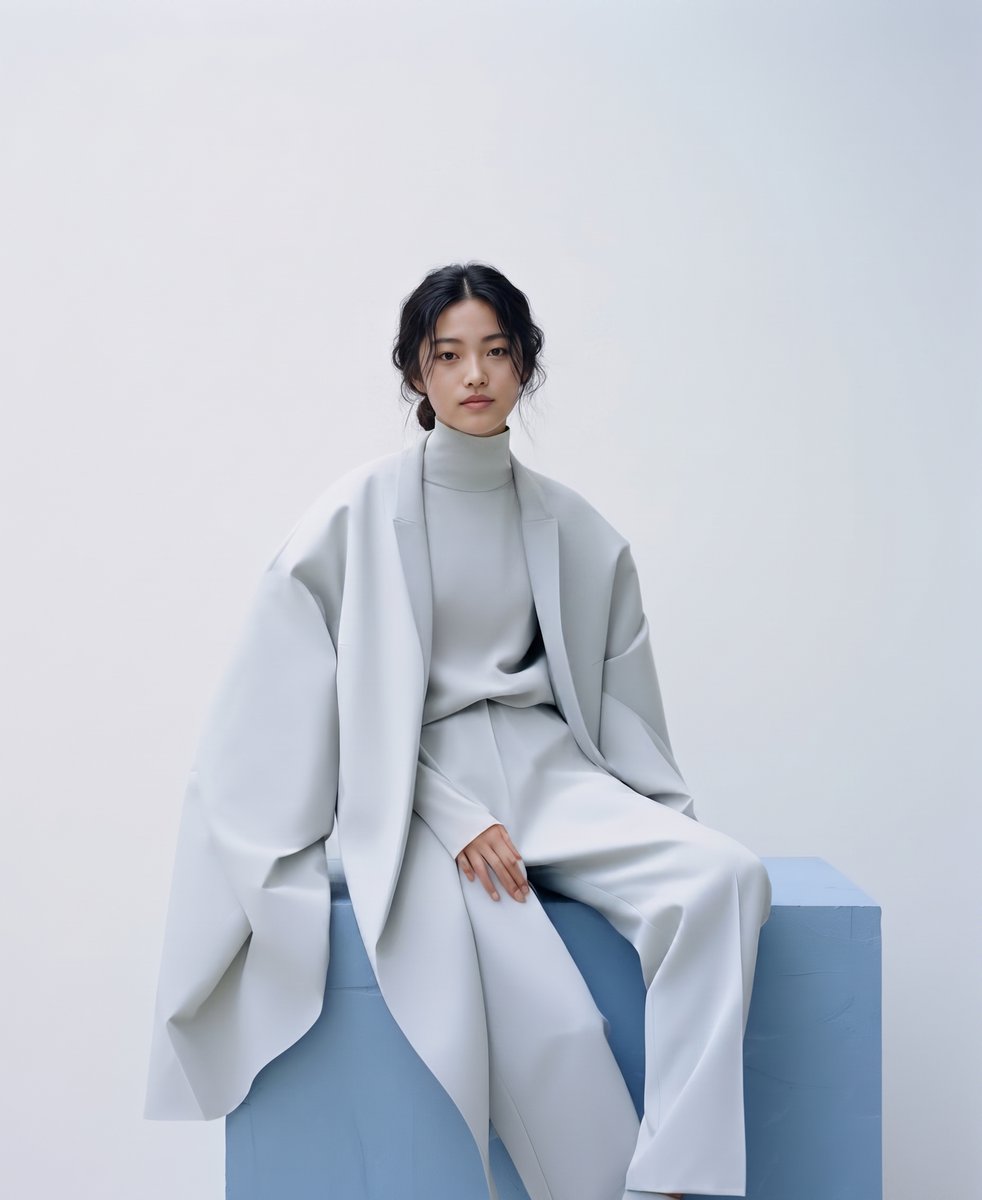E-commerce Main Image - Minimalist Architectural Fashion Portrait