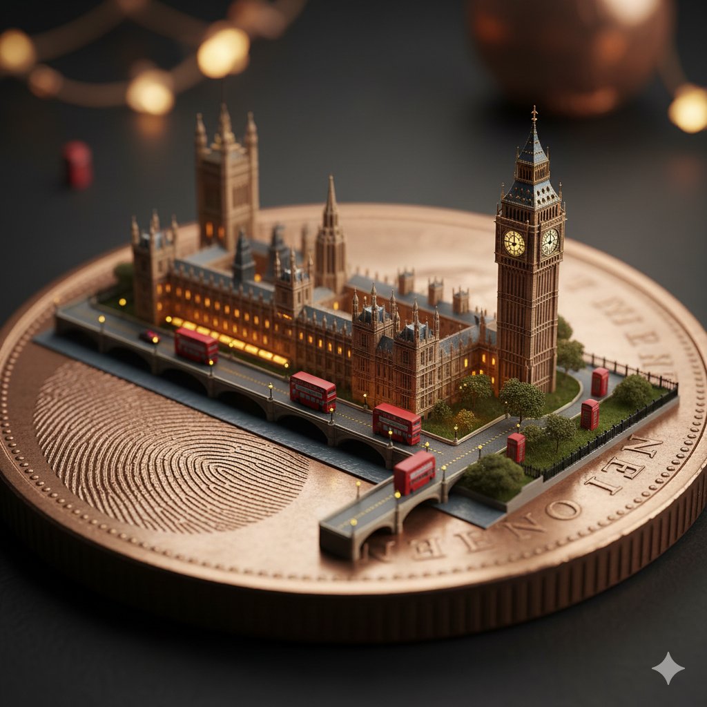 Macro Realism: Miniature Taj Mahal on a Vintage Indian Coin 4