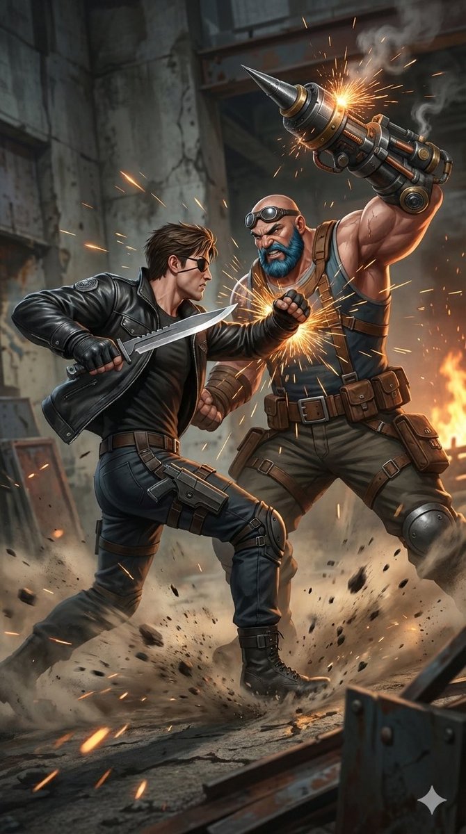 Combat Scene Generation Comparison 2