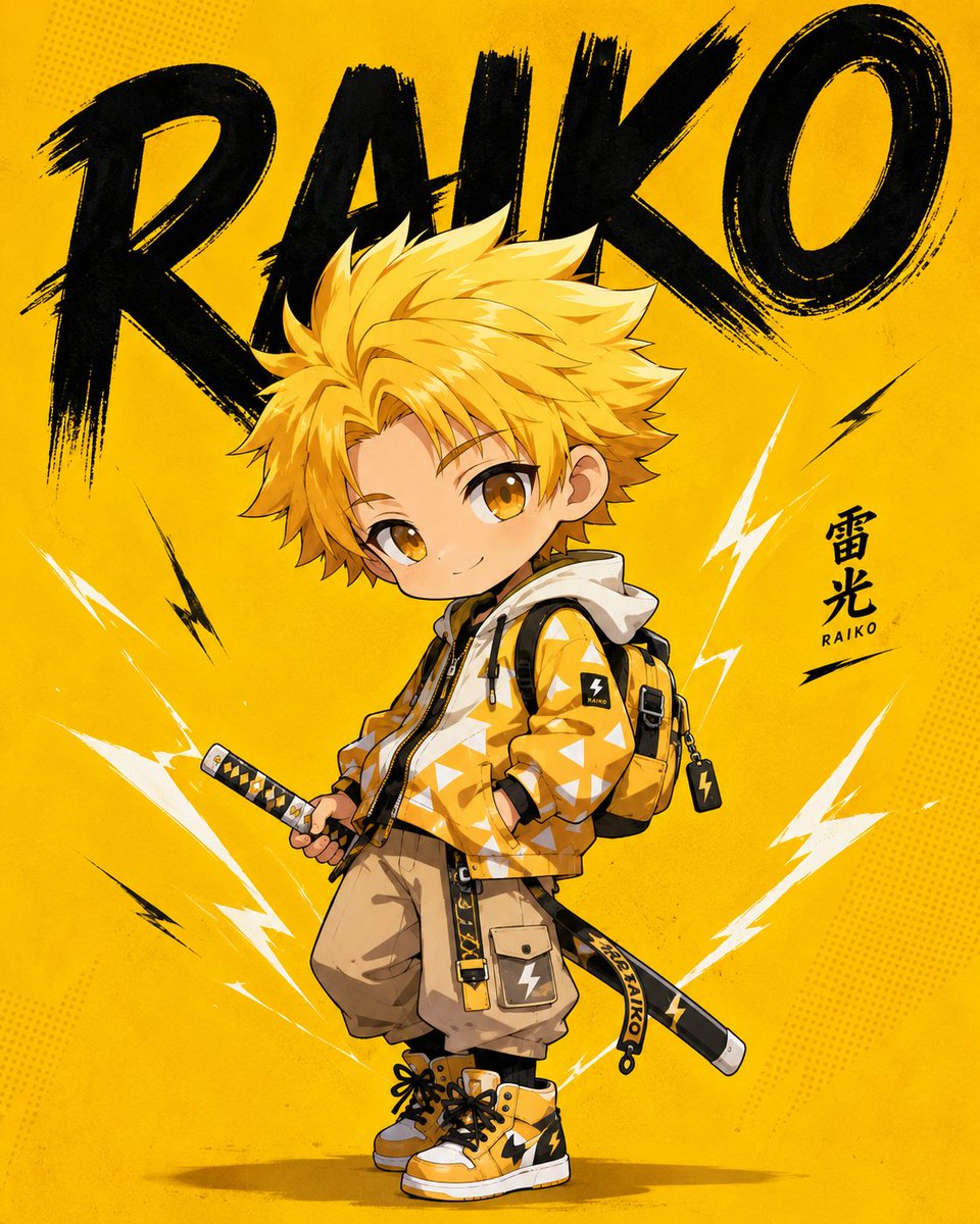 Chibi Anime Poster Illustration 4