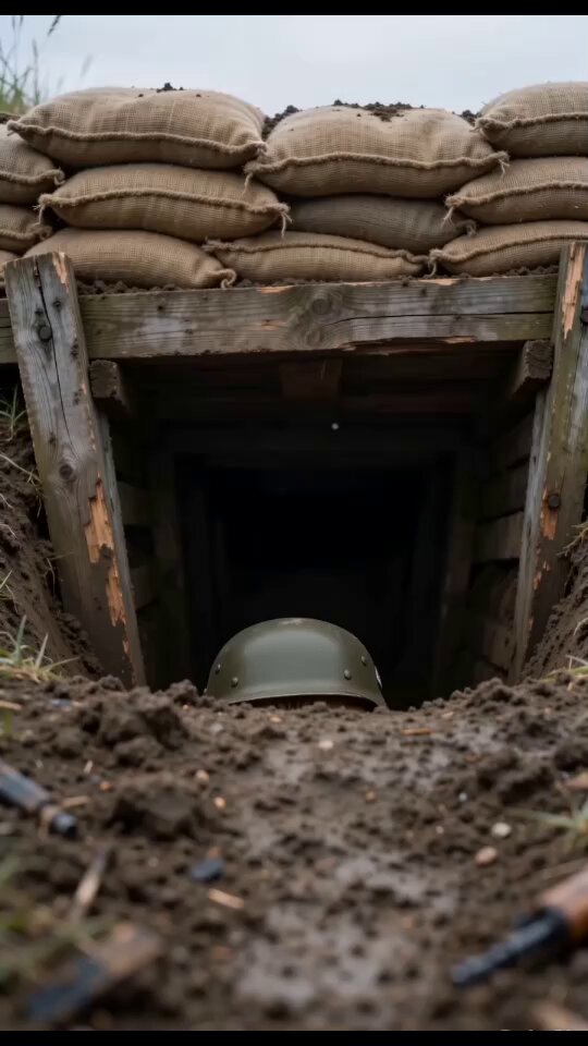 Cat Soldier in WWI Trench Cinematic Video