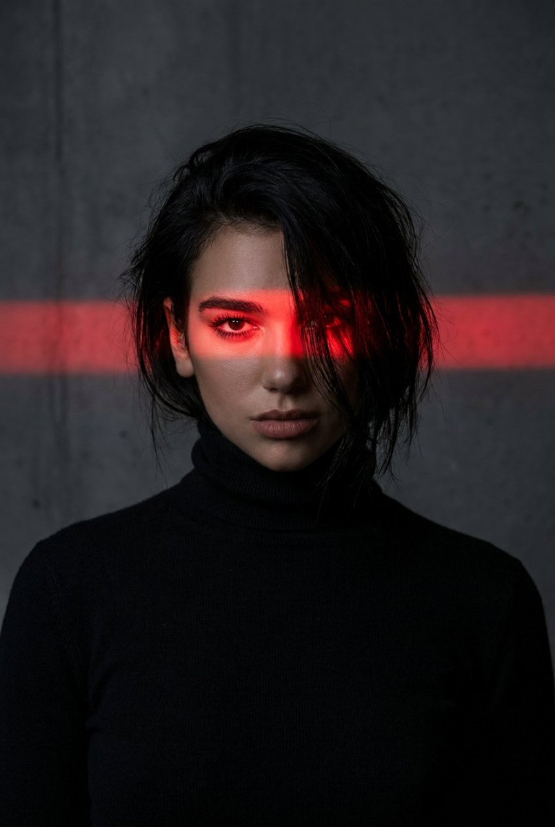 Dramatic Red Light Portrait 2