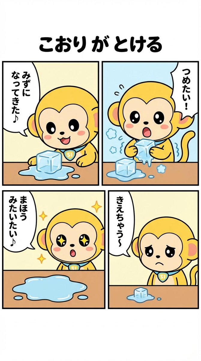 Nano-kun's Daily Life: Melting Ice Comic Strip Prompt