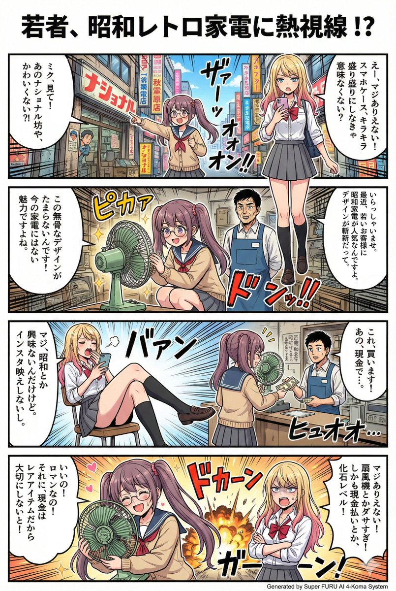 Autonomous AI 4-Panel Manga Generation System Prompt 3
