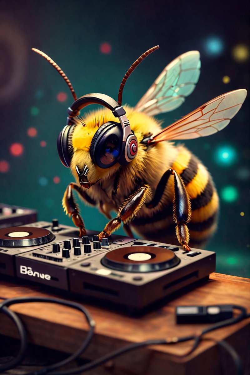8K 3D Illustration of Anthropomorphic Bees (Gym and Relaxing) 4