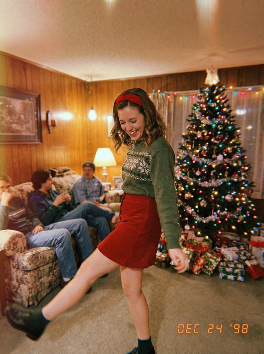 Nostalgic Candid Holiday Scene with Motion Blur 2