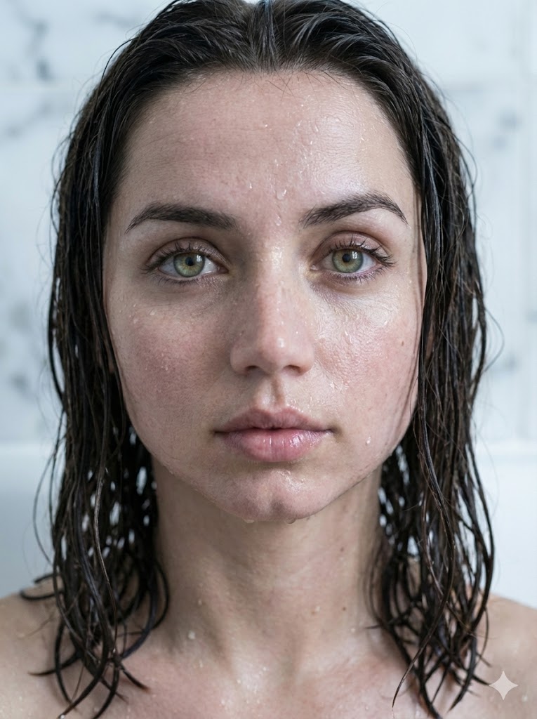 Extreme Profile Portrait with Wet Skin and Identity Matching