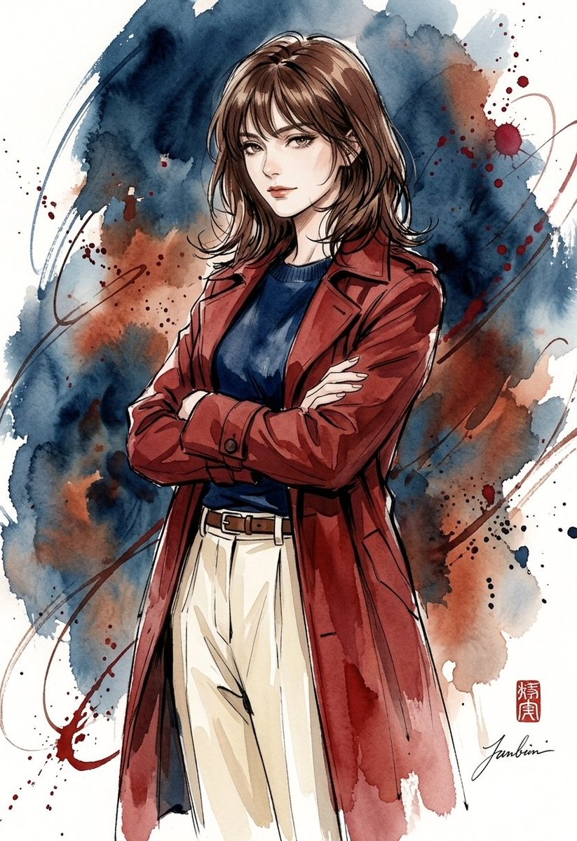 Watercolor Urban Street Illustration 2