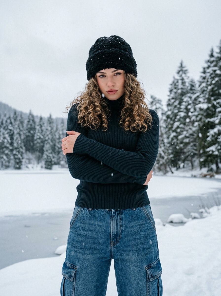 Snowy Winter Forest Portrait 2