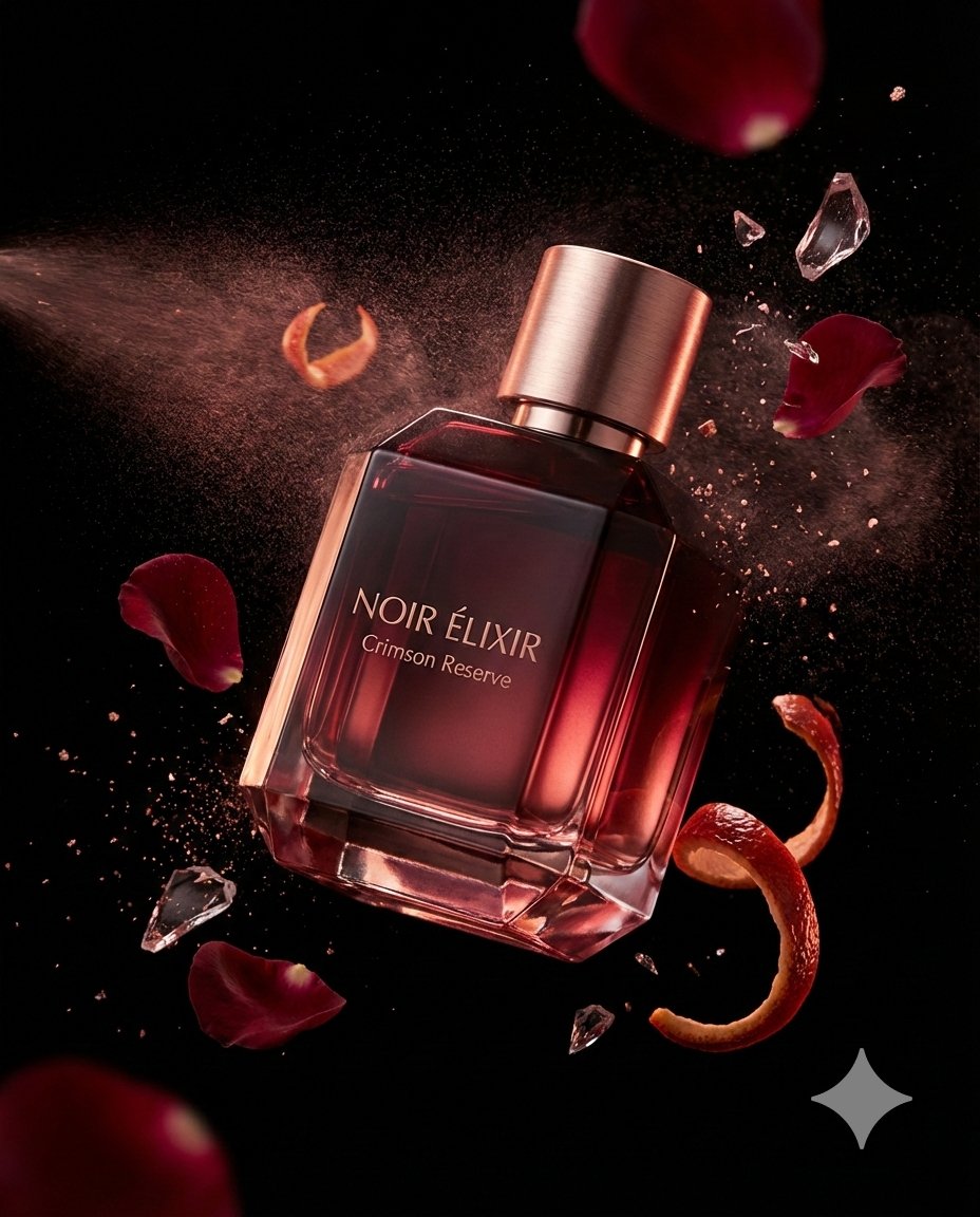 Luxury Fragrance Advertising Photography Prompt 2