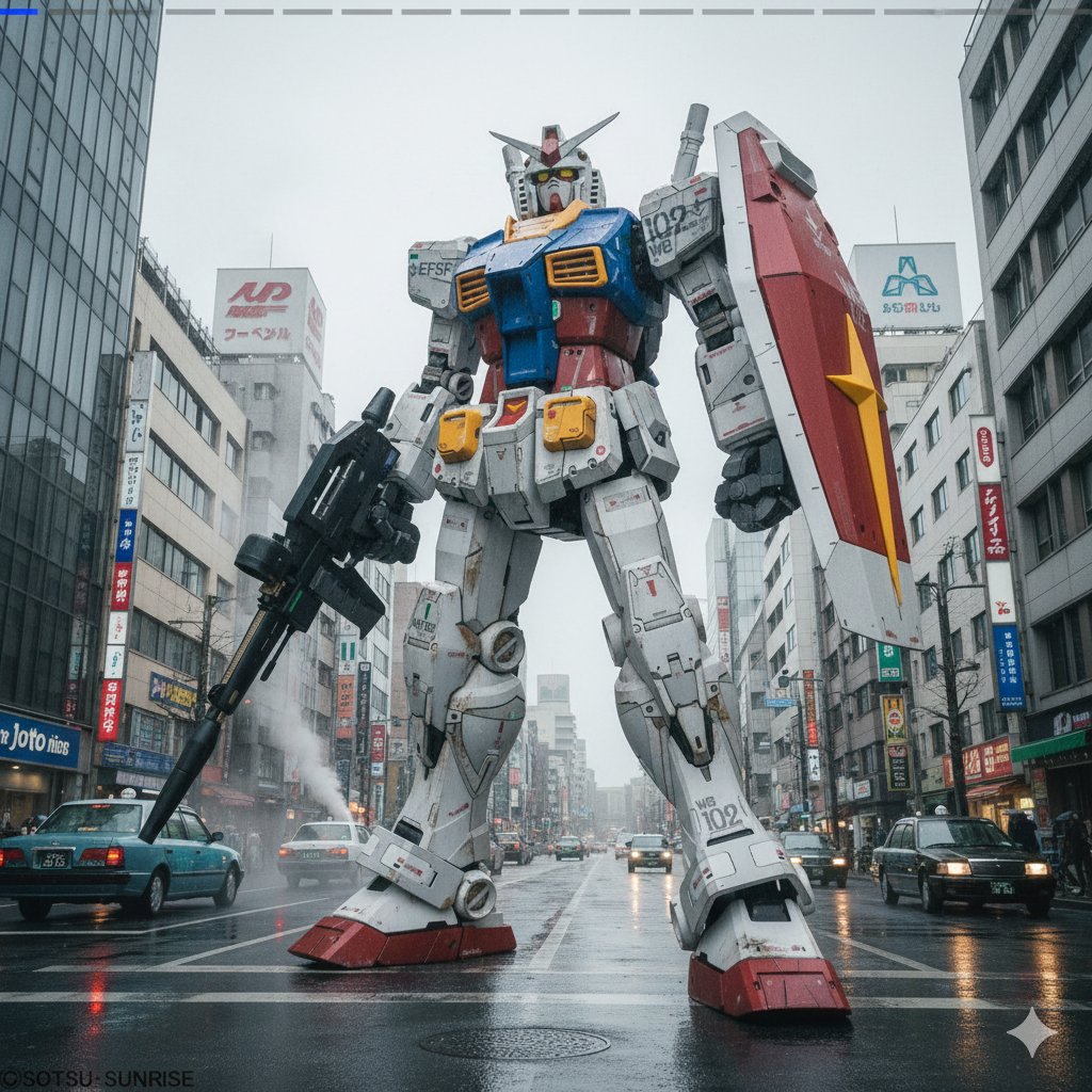 Gundam Model Detail Enhancement and Background Addition 2