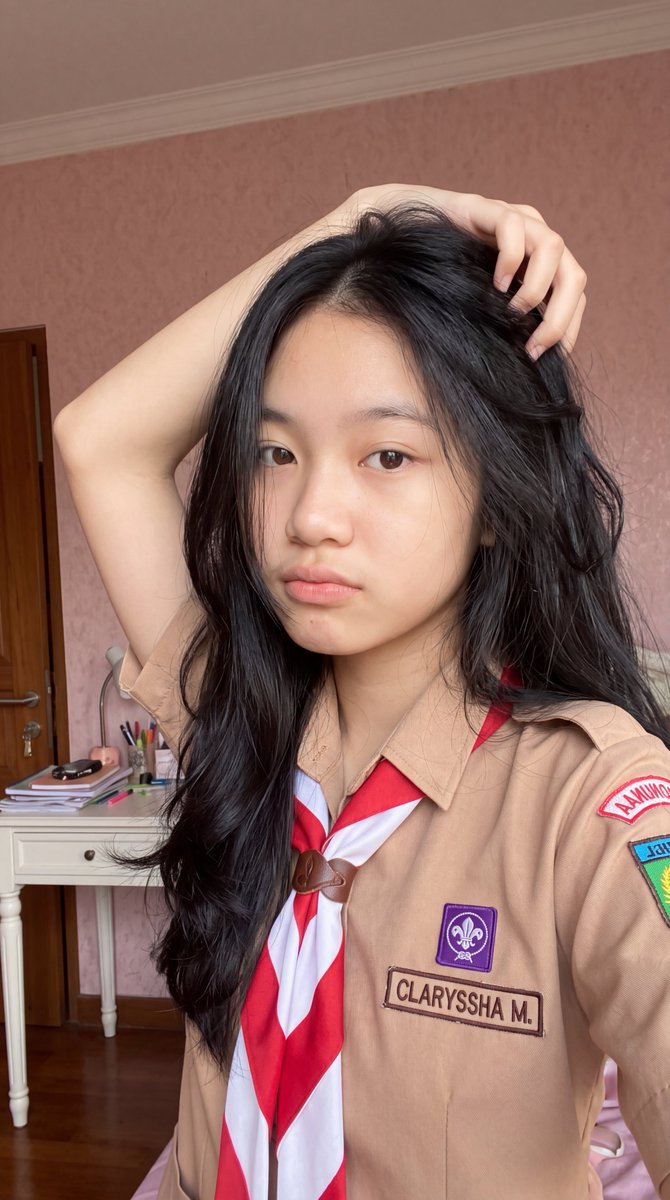 Indonesian Scout Uniform Realistic Selfie 4