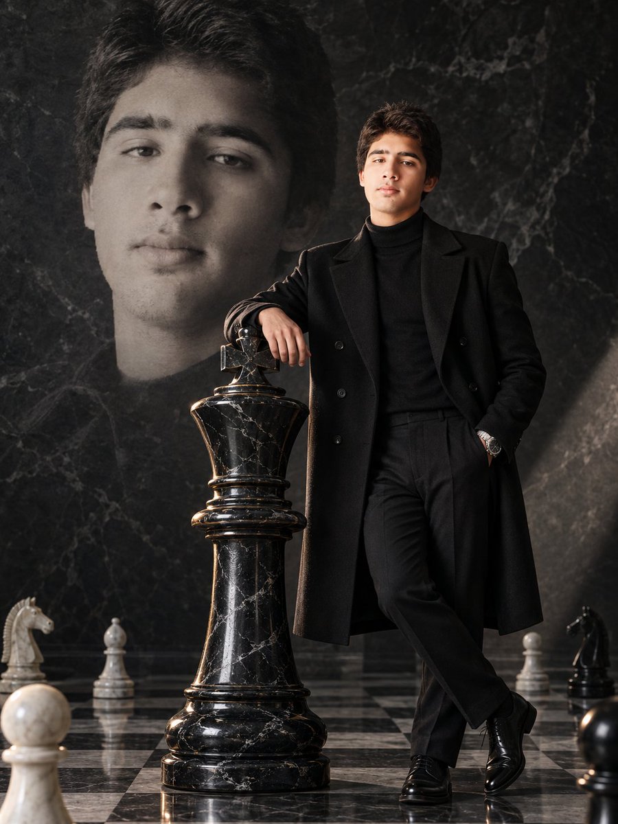 Chess King Strategic Power Portrait Prompt