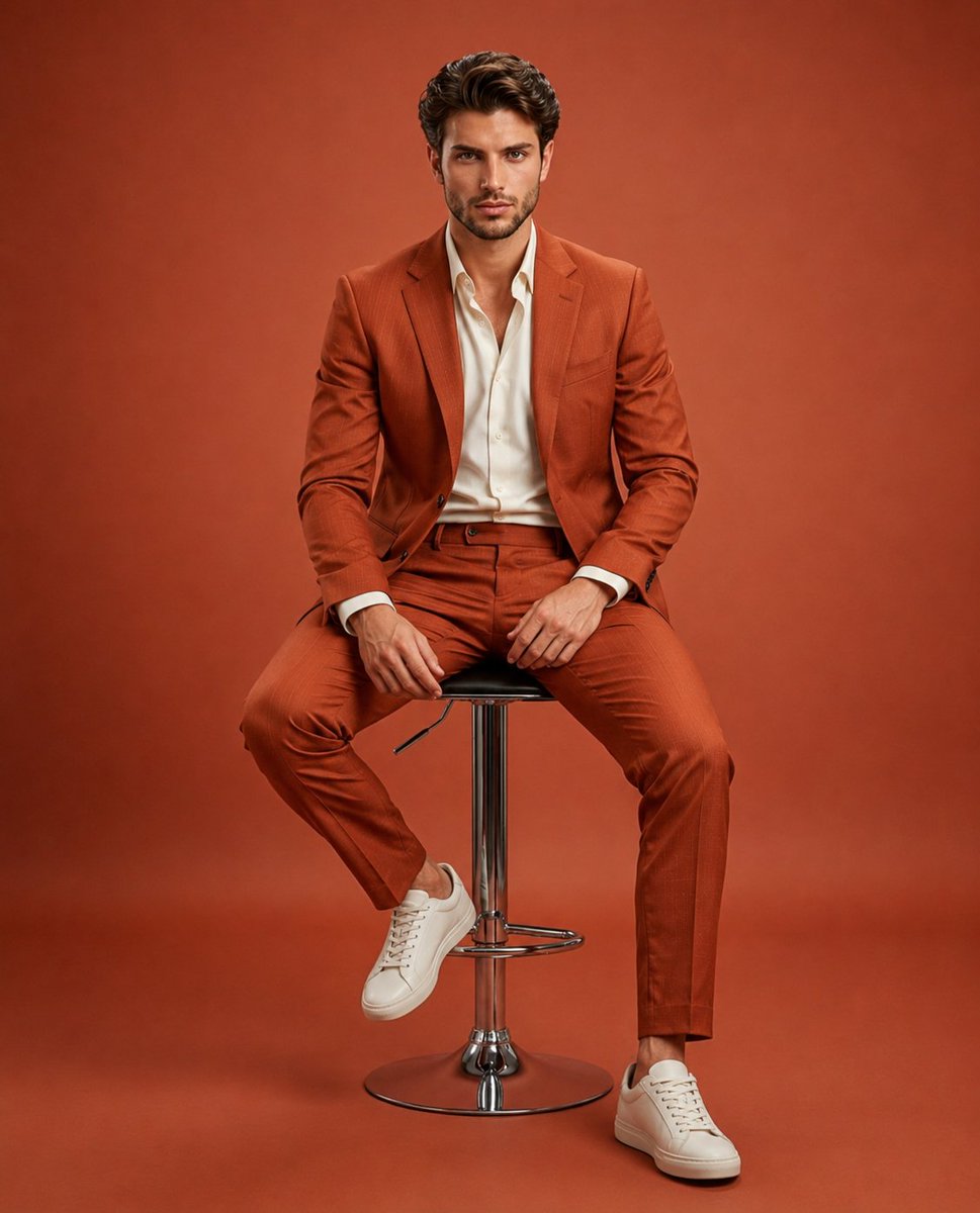 Fashion Editorial Stool Portrait 2