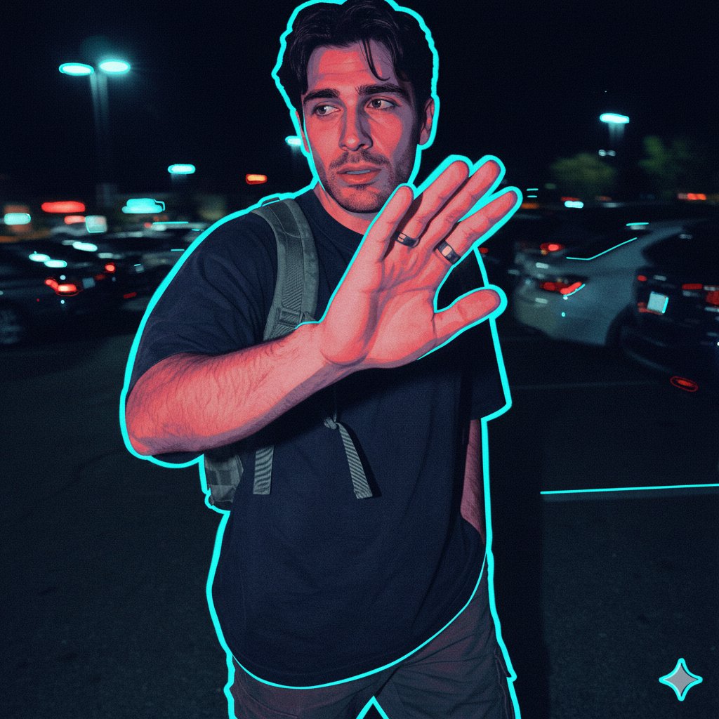 Synthwave Noir Vector Style Transfer Prompt