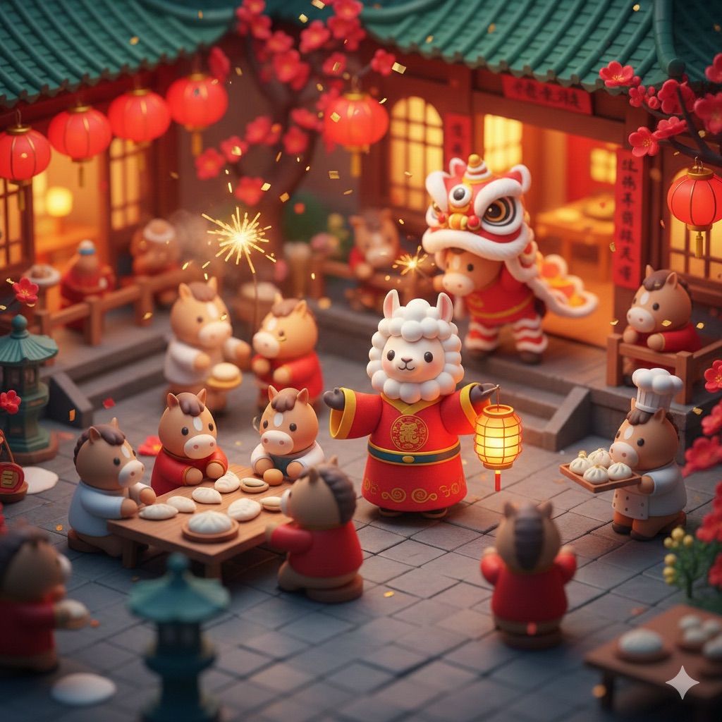 Cute Popmart Chinese New Year Llama 2