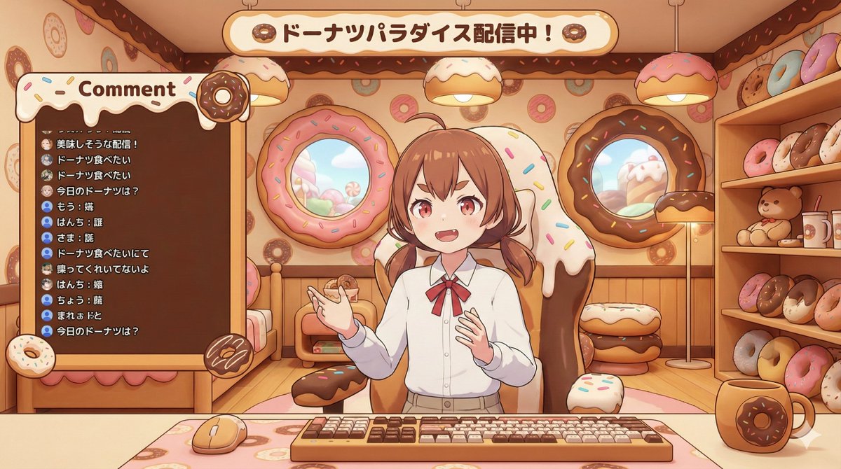VTuber Streaming Screen Generation with Customizable Character and Theme