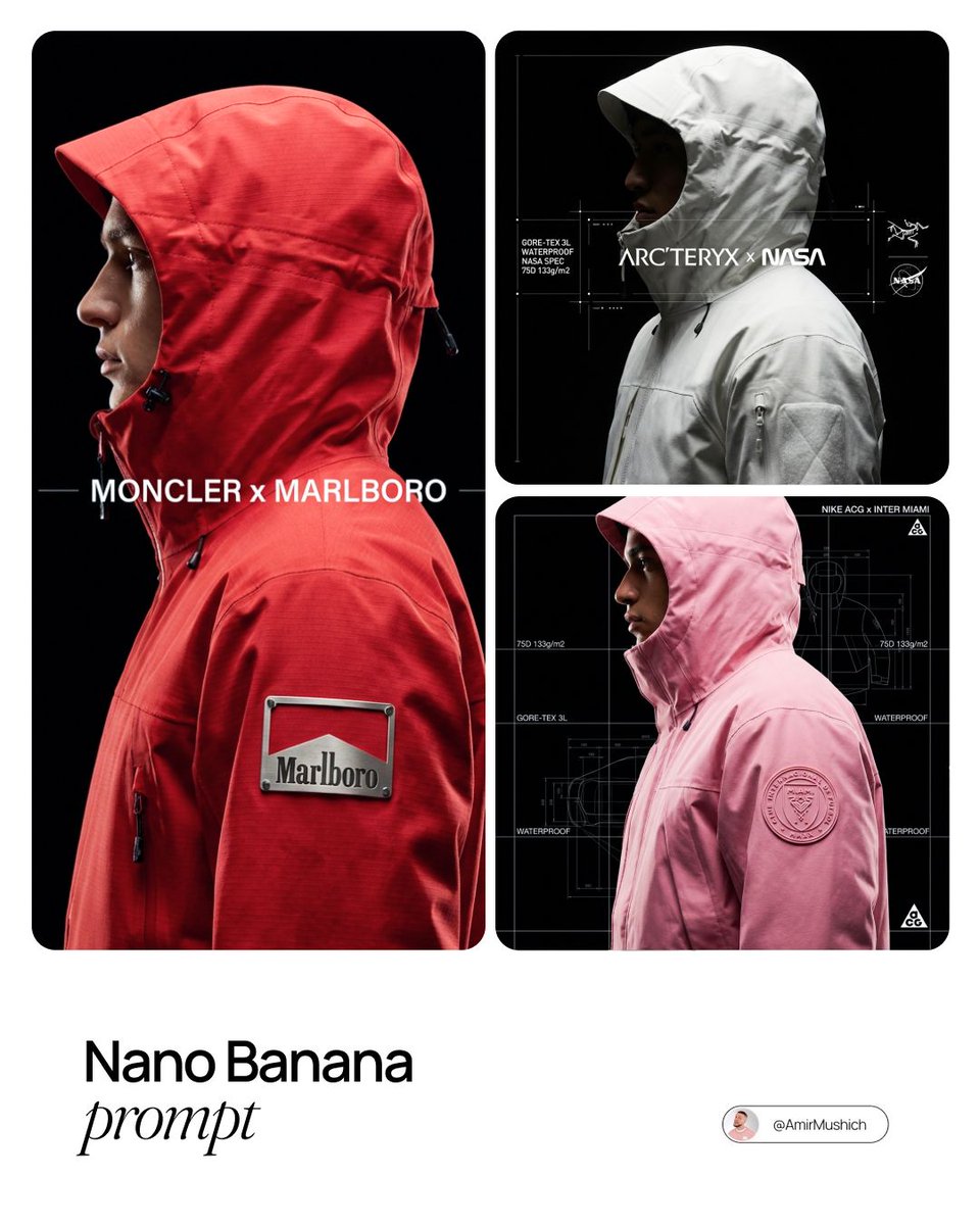 Technical Outerwear Campaign Poster Generation Prompt