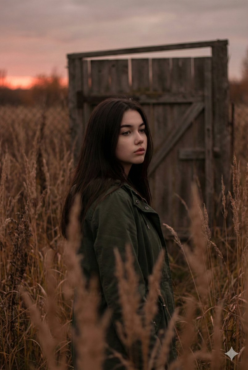 Atmospheric Sunset Portrait Edit Prompt with Identity Preservation