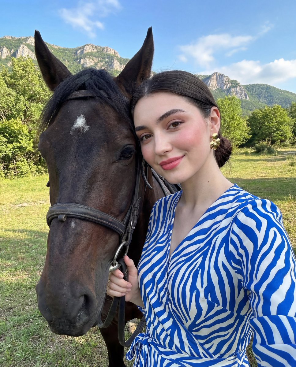 Luxury Lifestyle Portrait Prompt with Horse for Gemini Nano Banana Pro