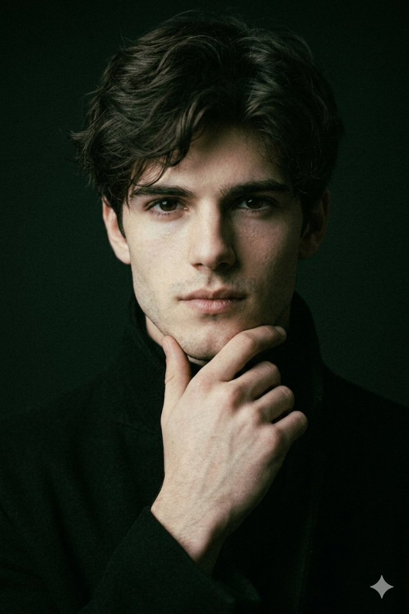 Moody Low-Key Male Portrait 3