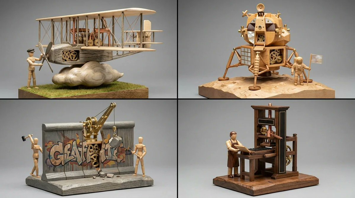 Game Asset - Woodpunk Kinetic Sculpture Automaton