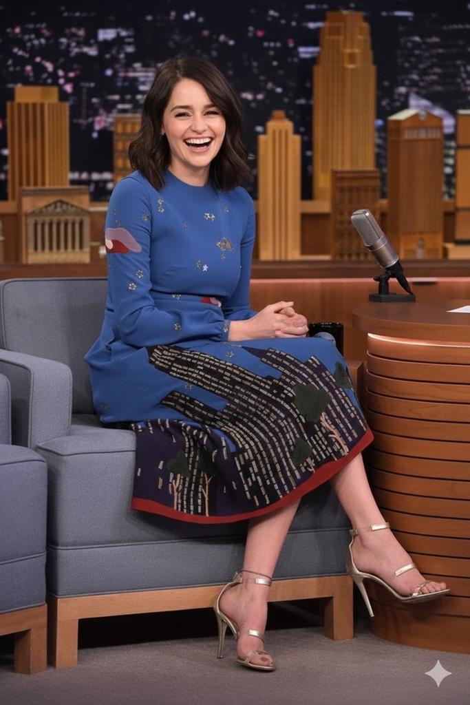 Cinematic Talk Show Portrait (Emilia Clarke Inspired) 2