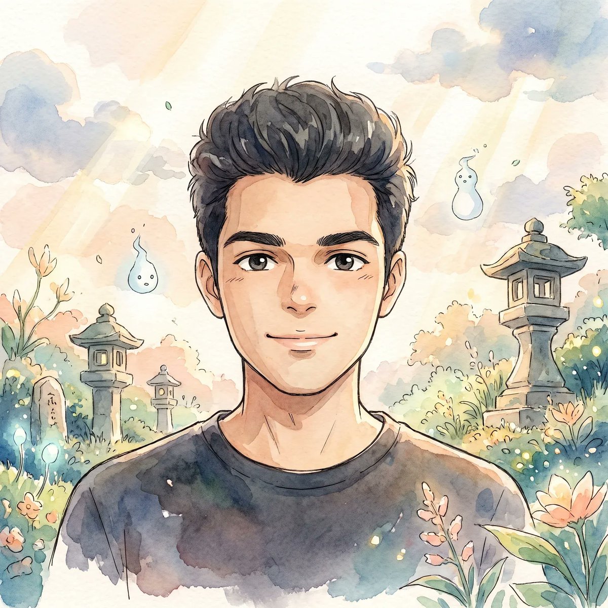 Spirited Away Watercolor Portrait 3