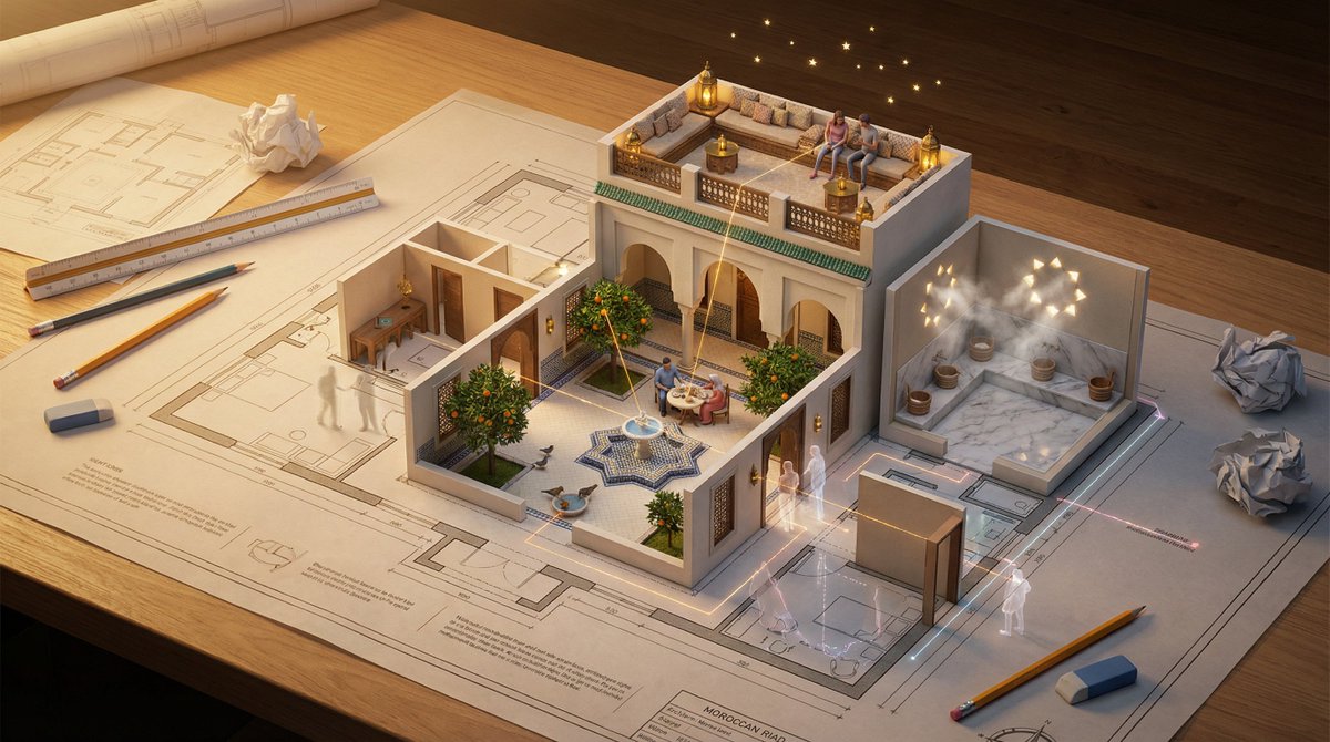 Architectural Floor Plan as Miniature World 2