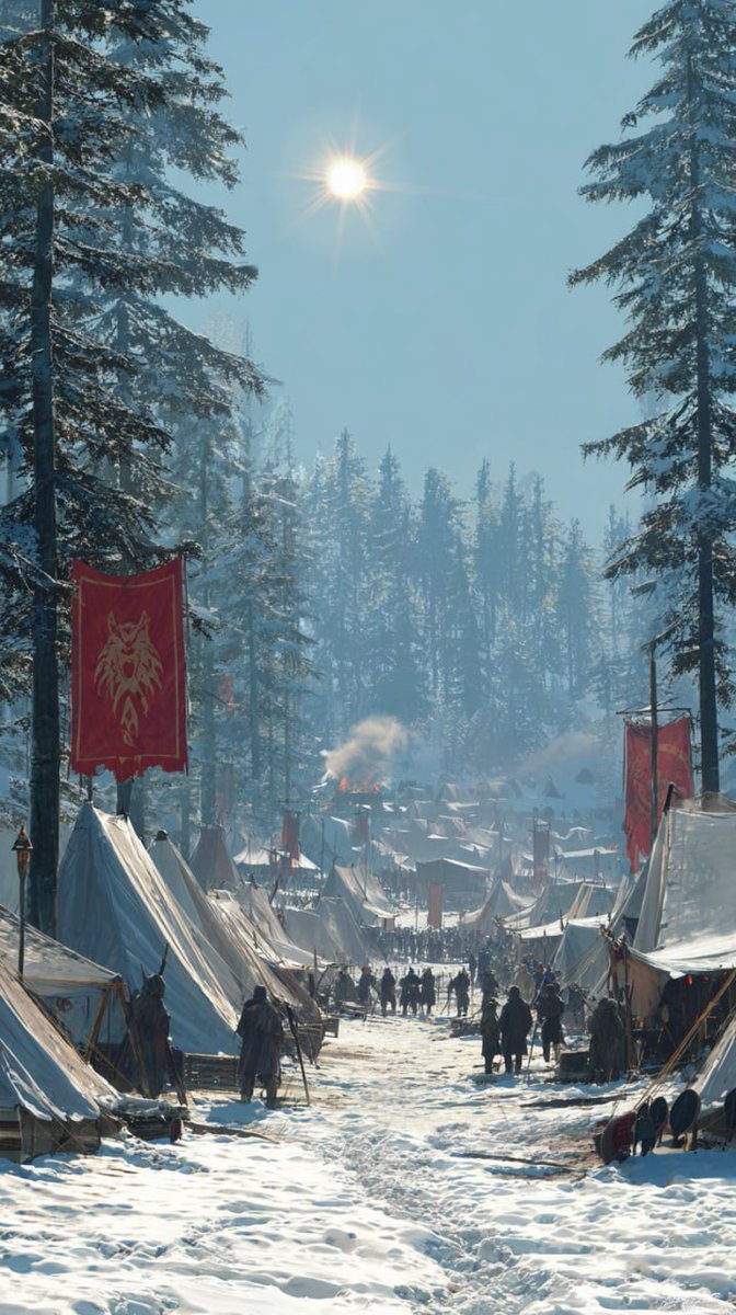 Medieval Fantasy Army Camp Scene 2