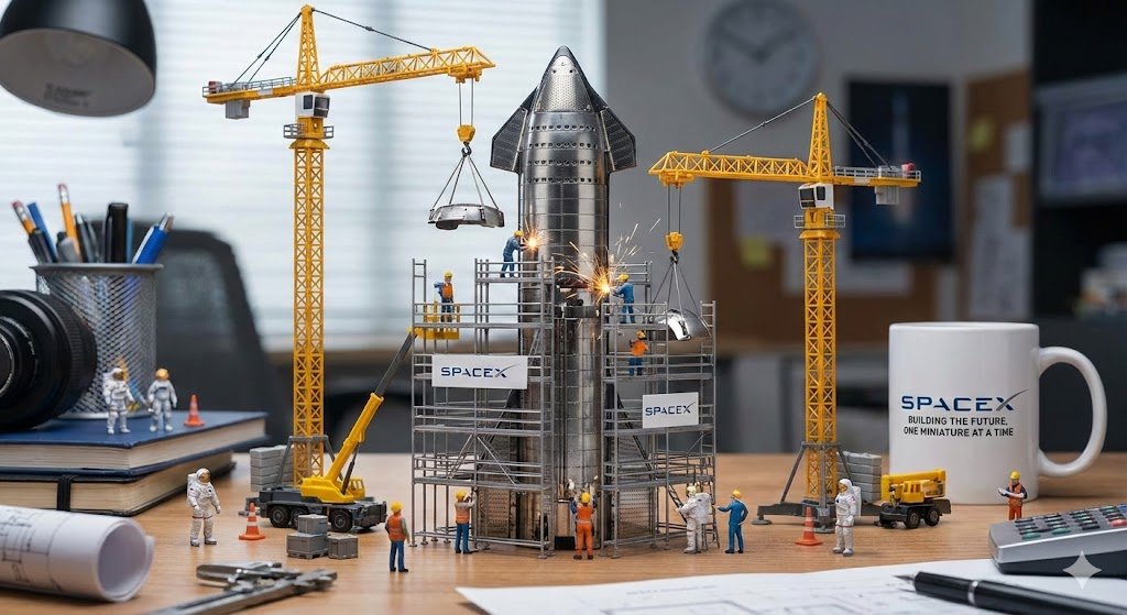 Miniature Construction Site Ad for a Product 3