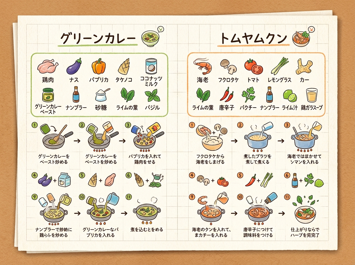 信息图 / 教育视觉图 - 手写备忘录食谱插画