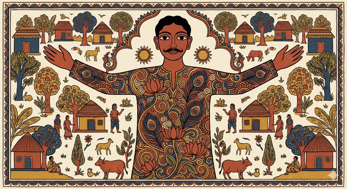 Indian Folk Art Depiction Prompt 3