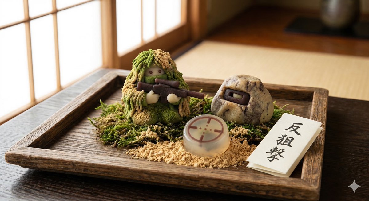 Japanese Wagashi Inspired by Counter Sniping