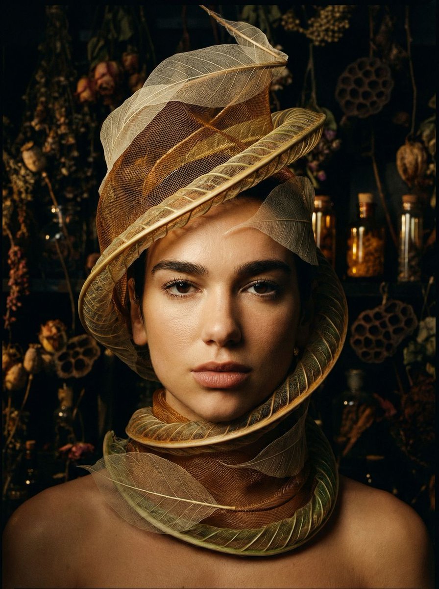 Avant-Garde Botanical Alchemist Portrait 3